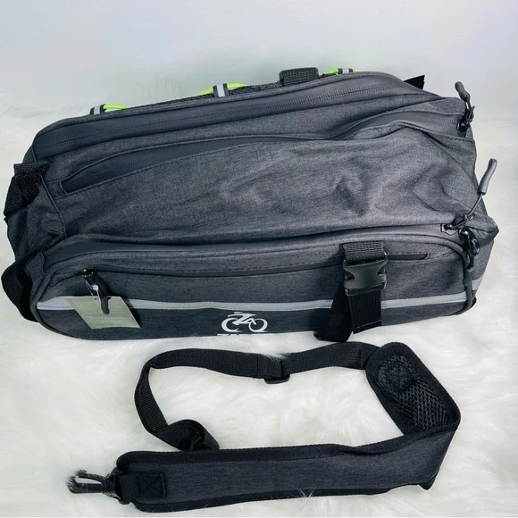 New 3 in 1 Shoulder/Handheld/Electric Ebike Pack Cargo Bag, 13L Waterproof/Black - Picture 13 of 13